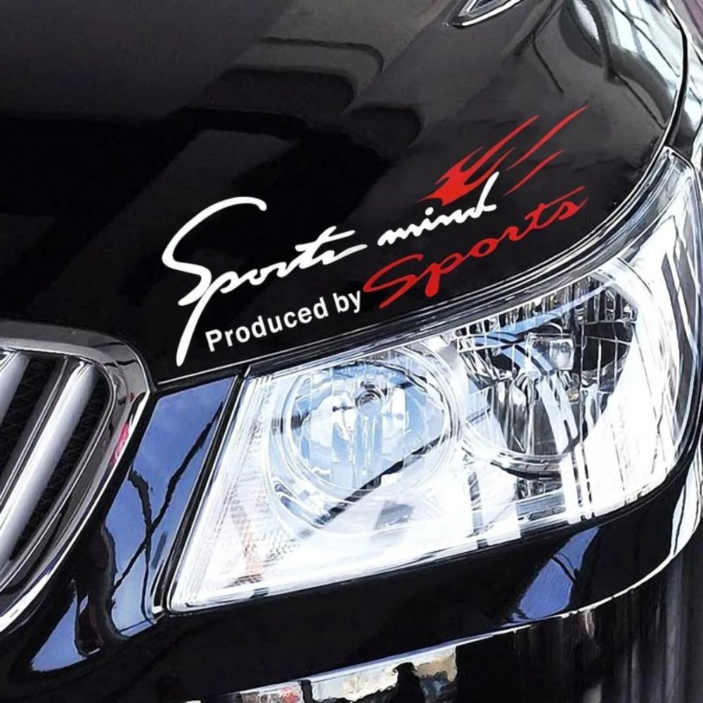 1Pc Sports Car Decals Water-Repellent Auto Body Lamp Eyebrow Vinyl Scratch Cover Decals Durable Decoration Vehicle Accessories