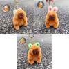 Capybara Weicher Plüsch Schlüsselanhänger mit Tierdesign für Kinder und Sammler