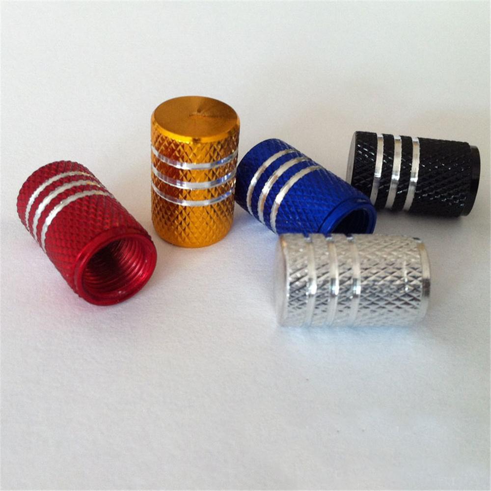 DSYCAR 4Pcs/Lot Universal Alu-Alloy Tire Valve Caps for Car Truck Motorcycle Bicycle Valve Stem Cover Tire Accessories Valve Stems 1