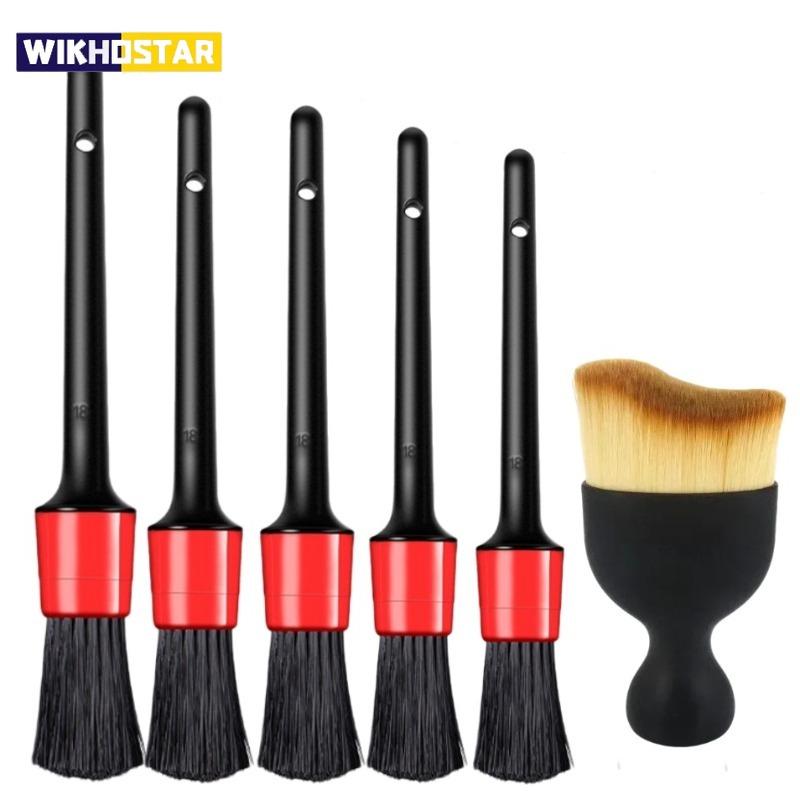 Car Cleaning Brush Kit Automotive Detail Brushes For Car Interior Detailing Brush Set Wheel Rims Clean Brush Plastic