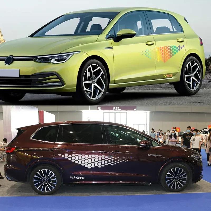 Adesivi Laterali per Portiera Auto Per Volkswagen VW Golf 4 5 6 7 TSI TCR GTD GTI MK4 MK5 MK3 MK2 MK7 Polo Accessori Auto Decalcomanie in Vinile