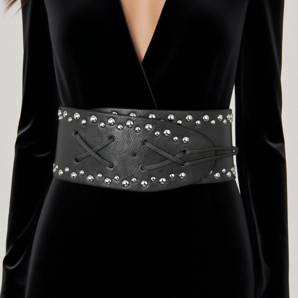 Amber Lustrous Waist Belt, Cinching Waist, Rope Tie, Coat Skirt, Popular Color Amber Waist Decoration