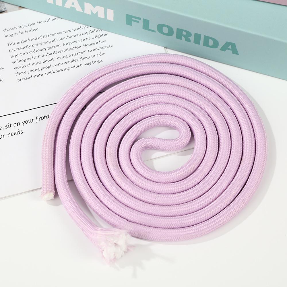 7MM Wear-Resistant Color Polyester Core-Spun Chinese Knot Braiding Rope for Handmade DIY Bag and Hanging Rope Projects.