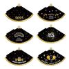 6pcs Happy New Years Hats 2025 Novelty New Year Paper Star Cone Cheers New Year Party Favors for New Years Eve Party Decorations