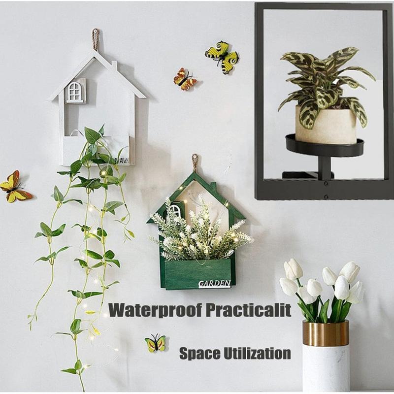 1pcs Picture Frame Wall Planter Holder Photo Frame Succulent Plants Metal Holder Heavy Duty Flower Pot Rack Garden Indoor Decoration