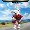 Acrylic Decoration Car Valentines Day Elegant Style Vehicle Interior Ornament
