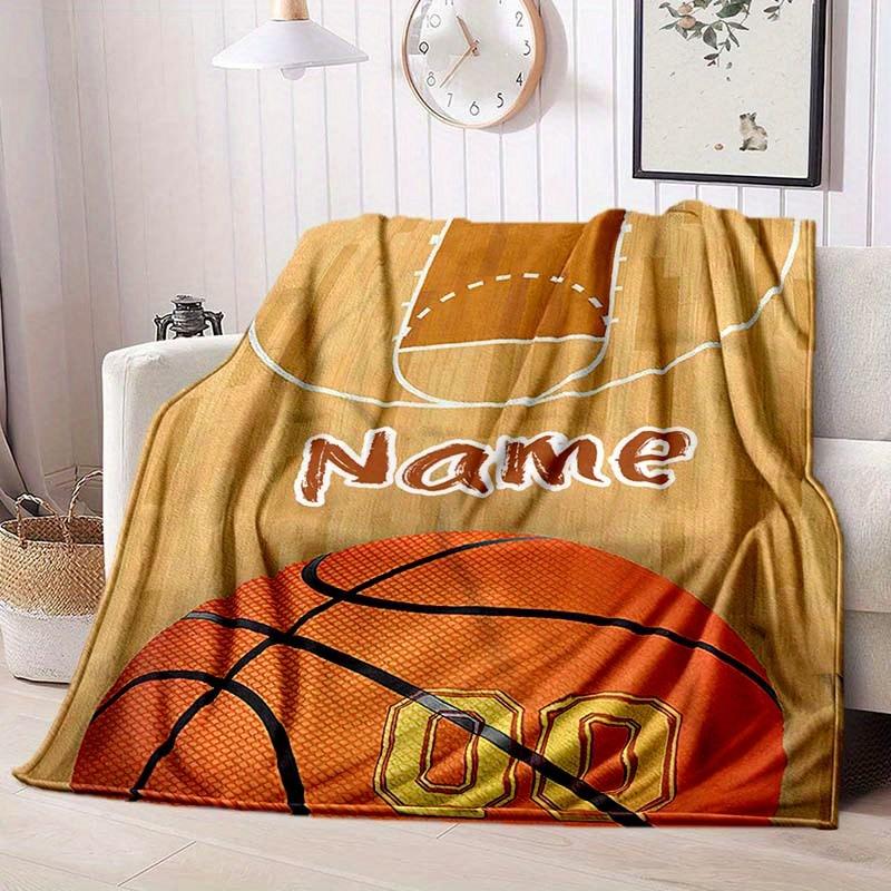 Basketball Enthusiast Customize Your Name Blanket Warm Comfortable And Soft Blankets Are Suitable For Home Lunch Break Blanket Office Sofa Sofa Gift