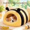 Cartoon Warm Dog House Enclosed Cat Sleeping Bag Cozy Winter Pet House  Dog Cat