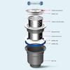 304 Stainless Steel Anti-Odor Kitchen Sink Drain Pipe Kit