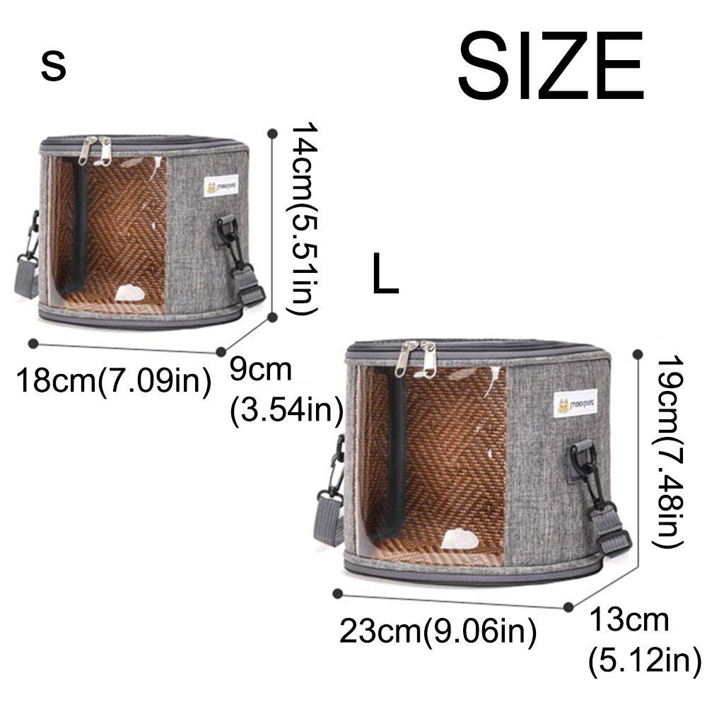Handheld Hamster Travel Carrier Clear View Guinea Pig Carry Bag Chinchilla Outdoor Cage  Parrot