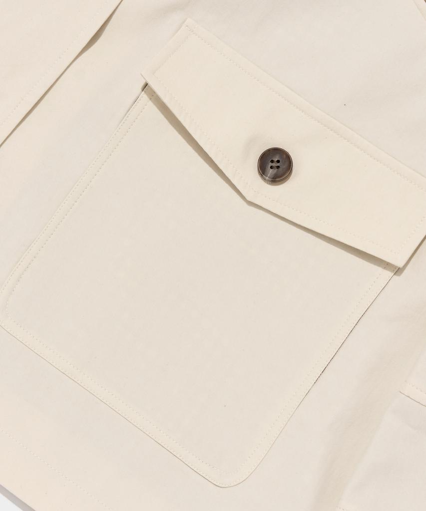 Cargobros For Woman Collared Half Work Jacket (Ivory)