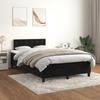 Maison Exclusive - Sommier à lattes de lit avec matelas noir 120x190 cm velours