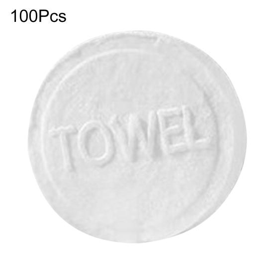100 Pcs Compressed Towel Tablets Portable Travel Towels Mini Compressed Towels Soft Hand Wipe Compressed Coin Tissue for Travel Home Outdoor