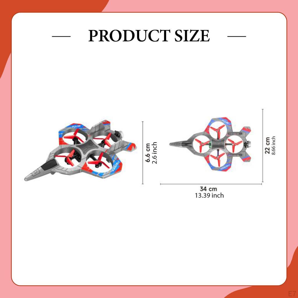 Foam Remote Control Airplane Gifts Flying Toy for Birthday Children Year with 1 Battery