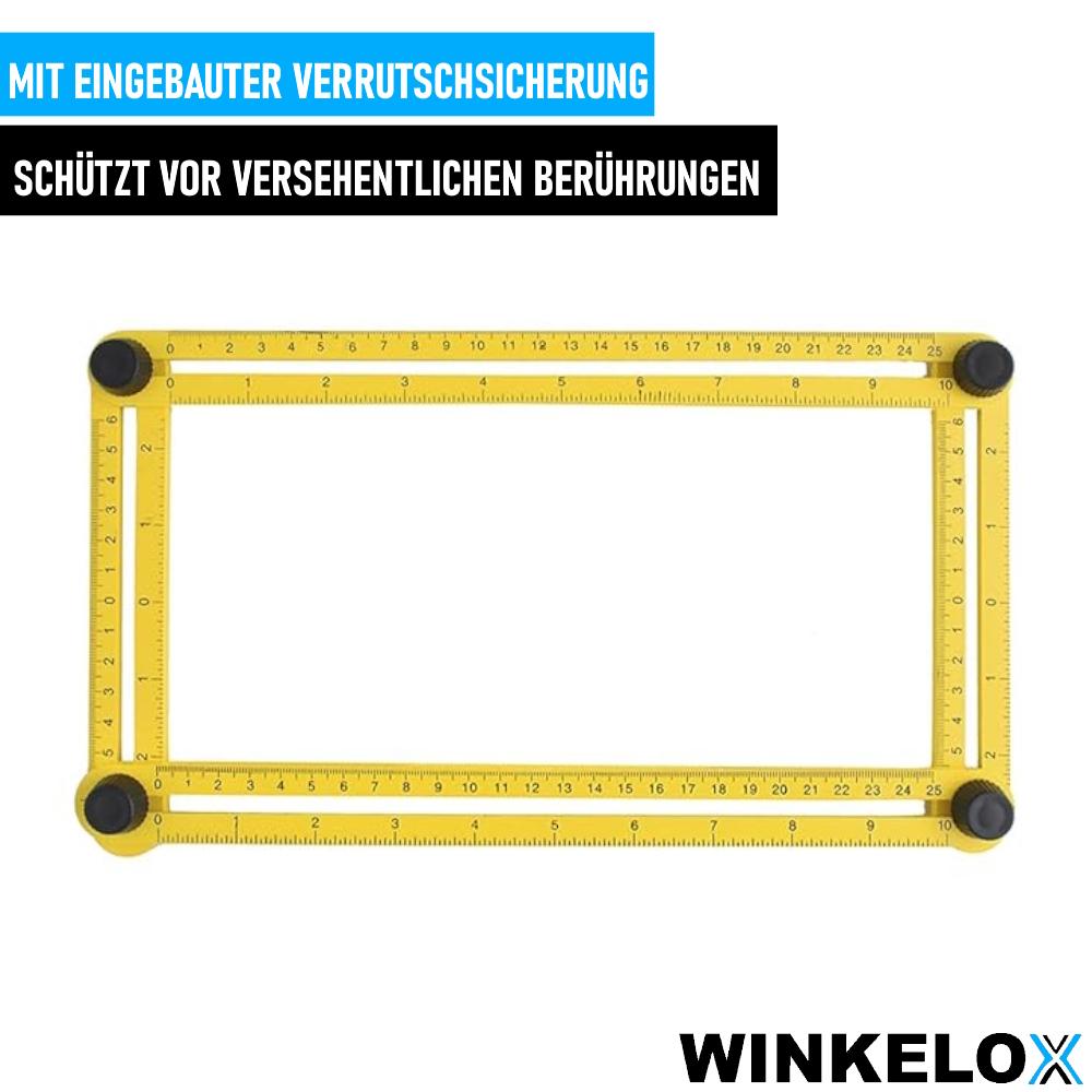 WINKELOX Angle Template Protractor Angle Bevel Angle Measuring Device