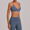 Verstellbarer Yoga-BH mit Kreuzträgern und Hohlrücken-Design für Fitness & Laufen