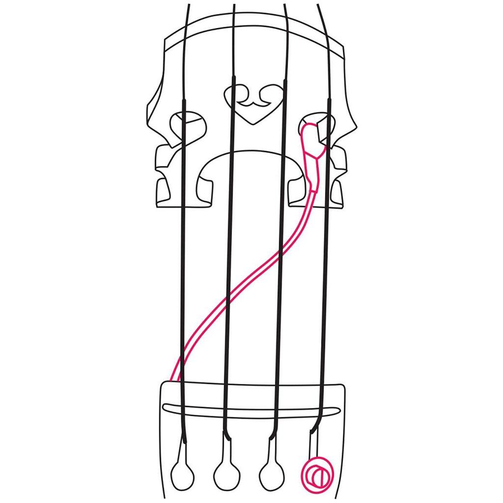 KNA Portable Piezo Pickup for Double Bass Double Bass Pickup DB-1