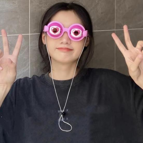 Winking Eyes Glasses Funny Novelty Booth Prop for Blinking Glasses Prank Photo Parties Performances Events