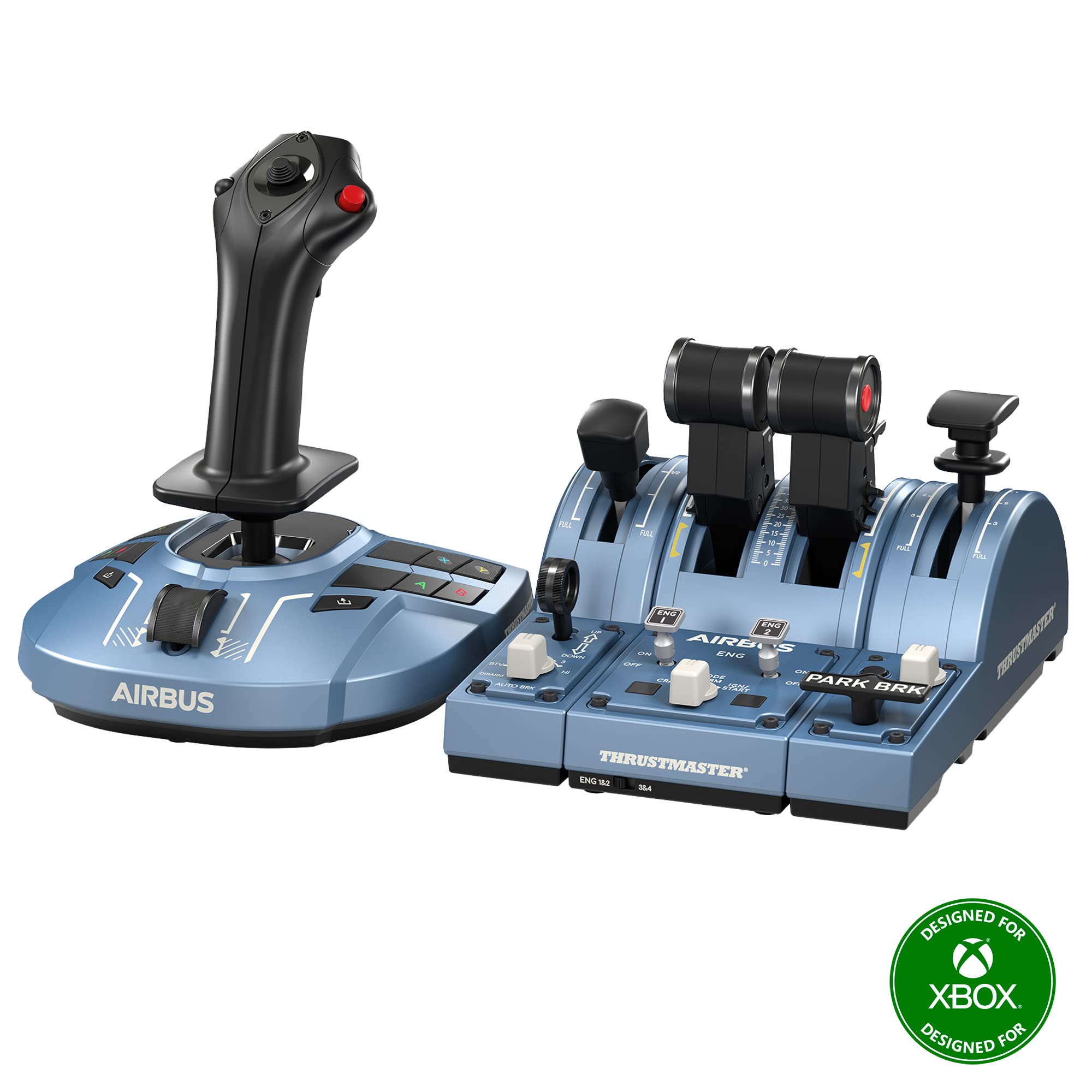 

Thrustmaster TCA Captain Pack X Airbus Edition, Ergonomic Replica of Airbus Sidestick and Throttle Quadrant, Officially Licensed for Xbox Series