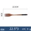 Camphorwood Three-Piece Cutlery Set: Chopsticks, Fork, and Spoon, Solid Wood, Portable and Individual Use.