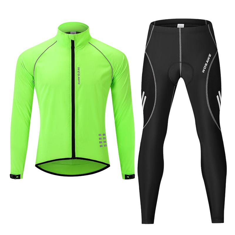 

Комплекты для велоспорта WOSAWE MTB Велосипедная куртка с гелевой подкладкой Длинные брюки L