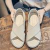 Inner Height-increasing Sandals Female Fashion New Summer Fairy Wind Jelly Bottom Two Wear Soft Bottom Soft Surface Cool Slippers Outside