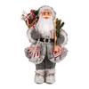 Stylish Plush Santa Claus Figure Elegant Santa Claus Christmas Centerpiece Plush Decoration for Festival Parties