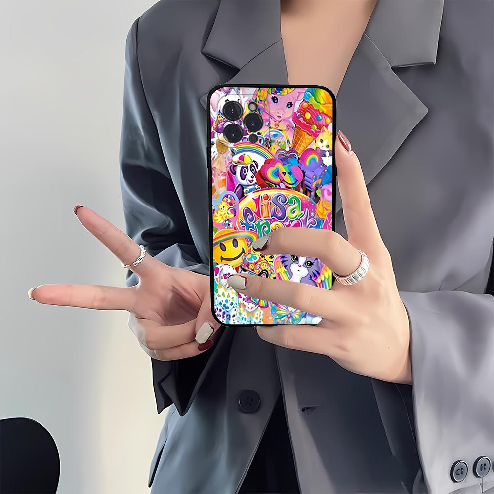 Lisa Frank Art Phone Case Silicone Soft for iphone 16 15 14 13 12 11 Pro Mini XS MAX Plus X Cover