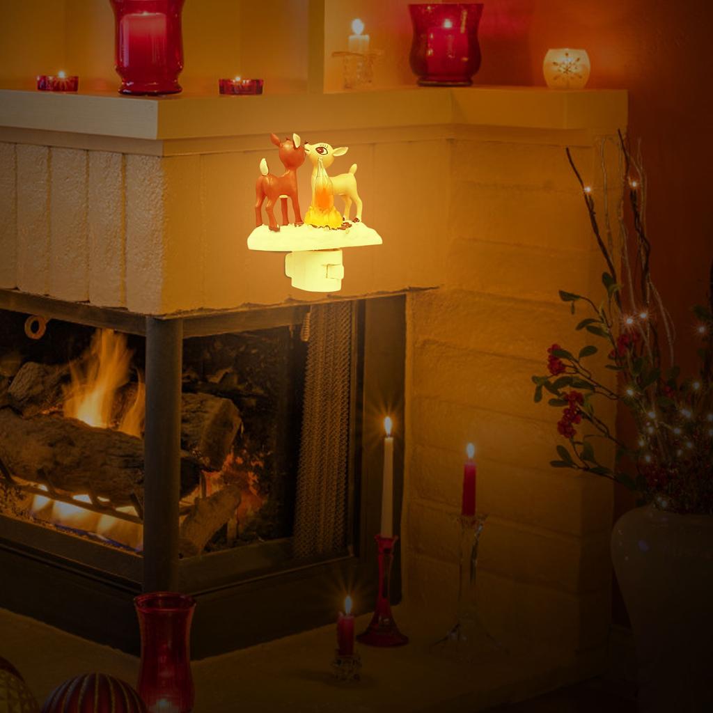 Christmas Flickering Nightlight, Christmas Santa Flickering Night Light, Gnome Flicker Flame Christmas Nightlight