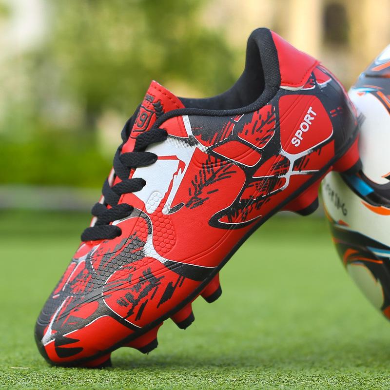 Football shoes children boys and students girls long nails broken nails green training club artificial grass game