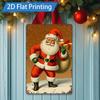 D FLAT Pc Metal Sign Vintage Santa Claus D Flat Print Metal Wall Art