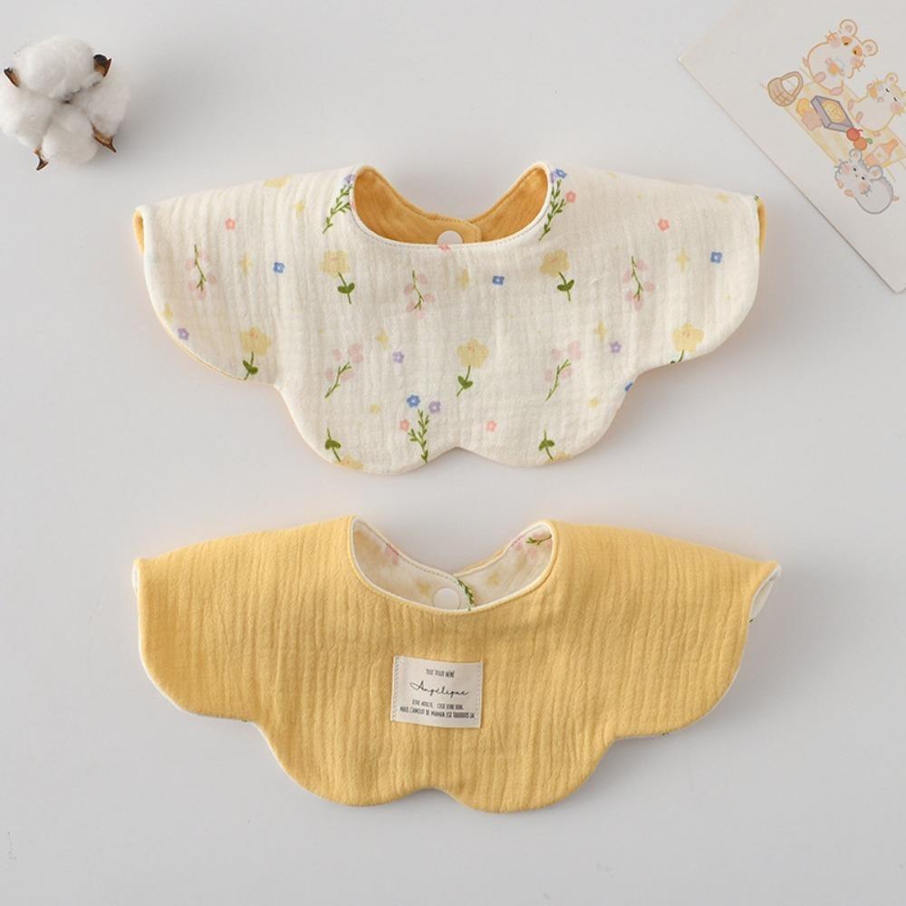 Pure Cotton Gauze Baby Feeding Bib Breathable Saliva Towel New Drool Bib  For Newborn Toddler