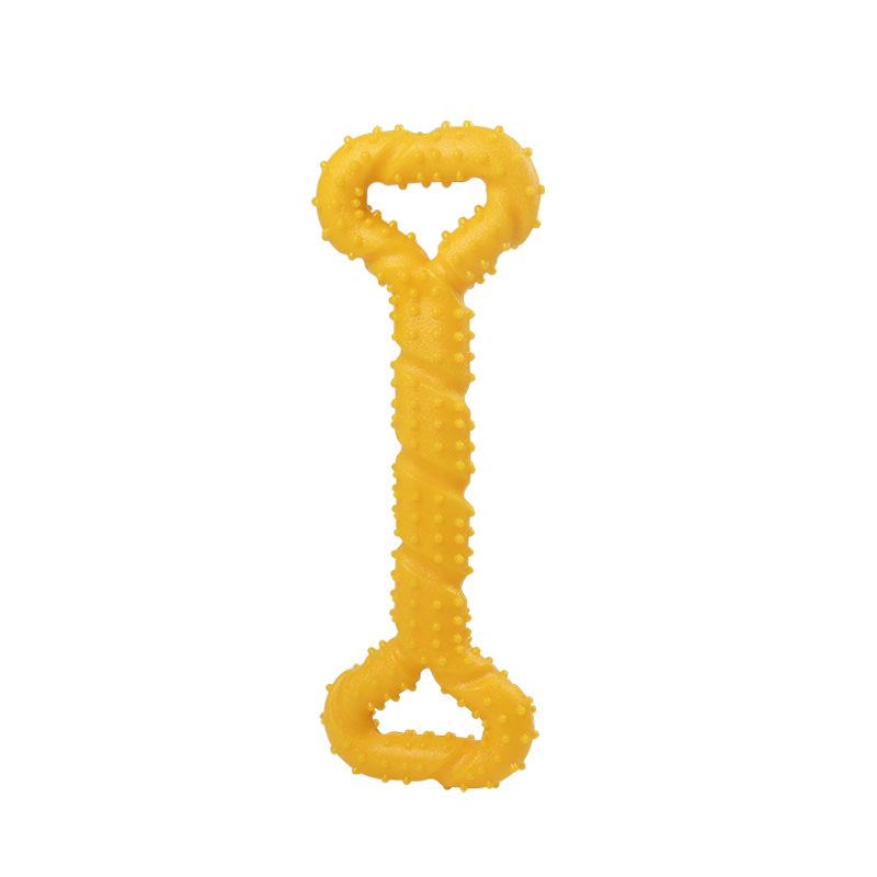 New Product Pet Durable Rubber Toys Teeth Cleaning Indestructible Tear-Resistant Barbed Bone Dog Toy