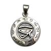 [Mizar] Eye of Horus Pendant, Sterling Silver 925, Egyptian Style, Men's & Women's Pendant Top (Large Size)