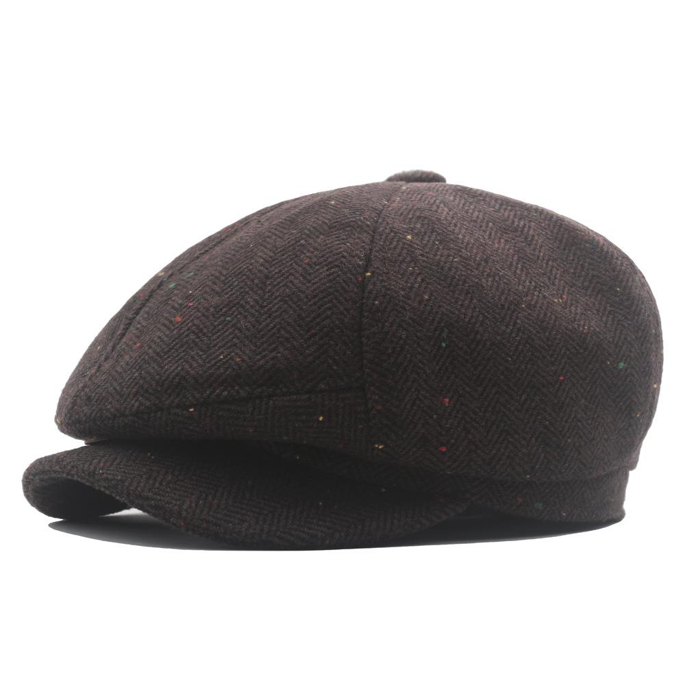 Casquette octogonale de newsboy Gang Sanglant Rasoir: Béret Automne/Hiver pour Jeunes Artistes