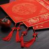 Red Fu Character Pendant: Festive Fan & Lantern-Shaped, Hard Card Design for Spring Festival (Semi-Ripe, Thickened)