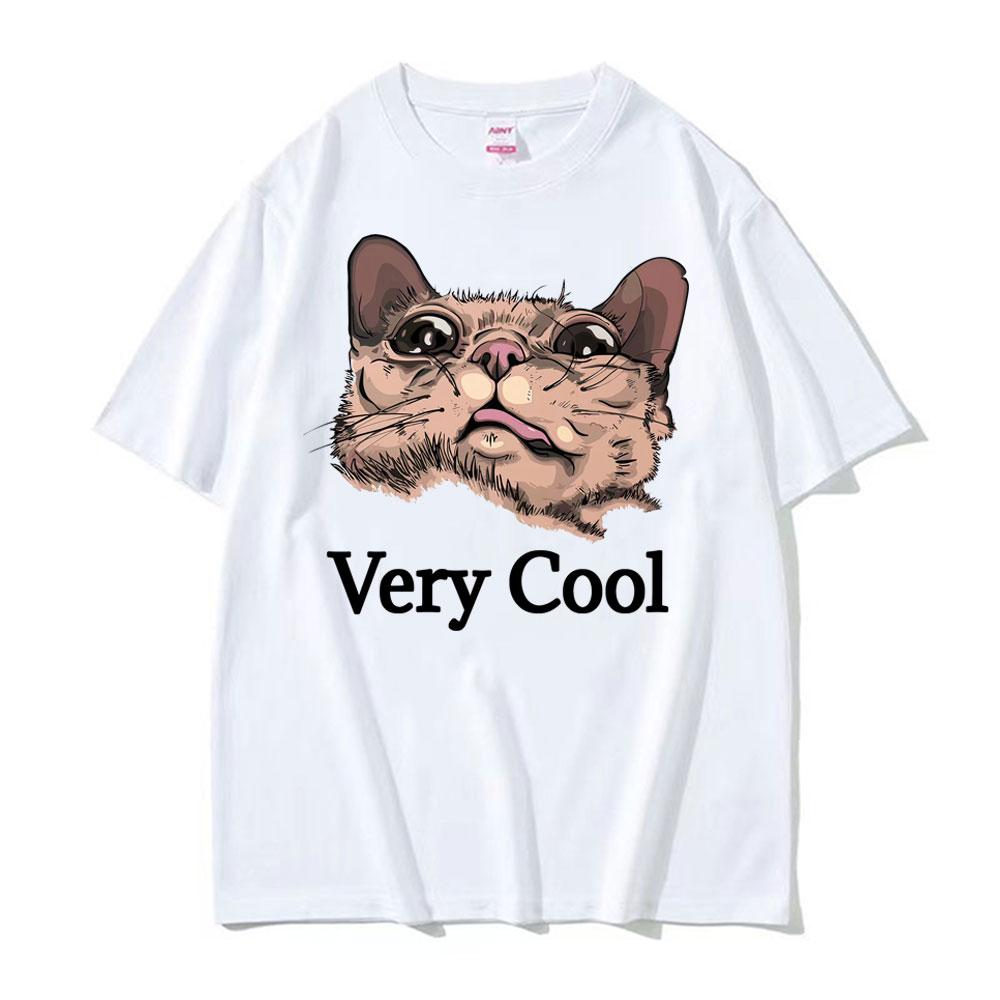 Gumbus Very Cool Funny Cat Meme T Shirt Men Women Fashion Kawaii Cute Short Sleeve Tshirts Summer Casual Tshirt Streetwear
