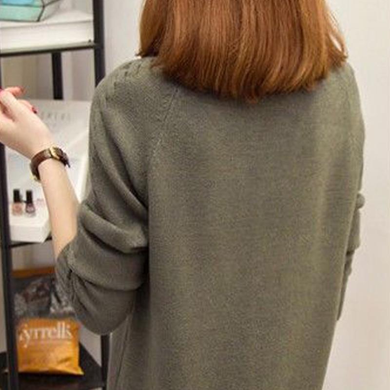 Pullover Women's Sweaters Autumn Winter O-neck Short Paragraph Bottoming Shirt Version of The Loose