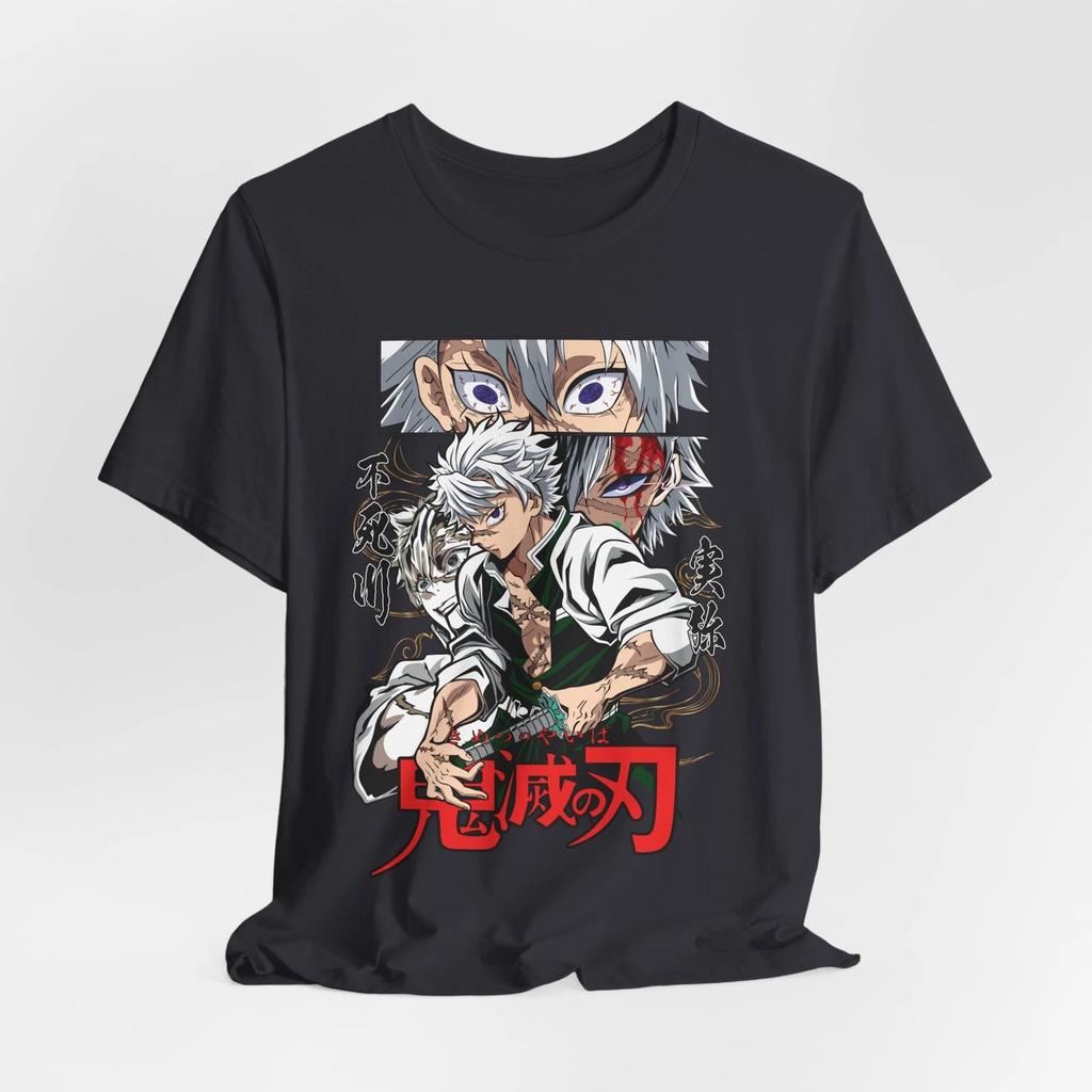 Sanemi Anime Graphic Tee, Unisex Jersey Short Sleeve T-Shirt, Demon Slayer