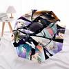 1pc Anime Characters Outdoor Umbrella - Automatic Opening/Closing, Portable 3-Fold Design, 8-Rib Iron Frame - Perfect Gift for Fans, Travelers, D
