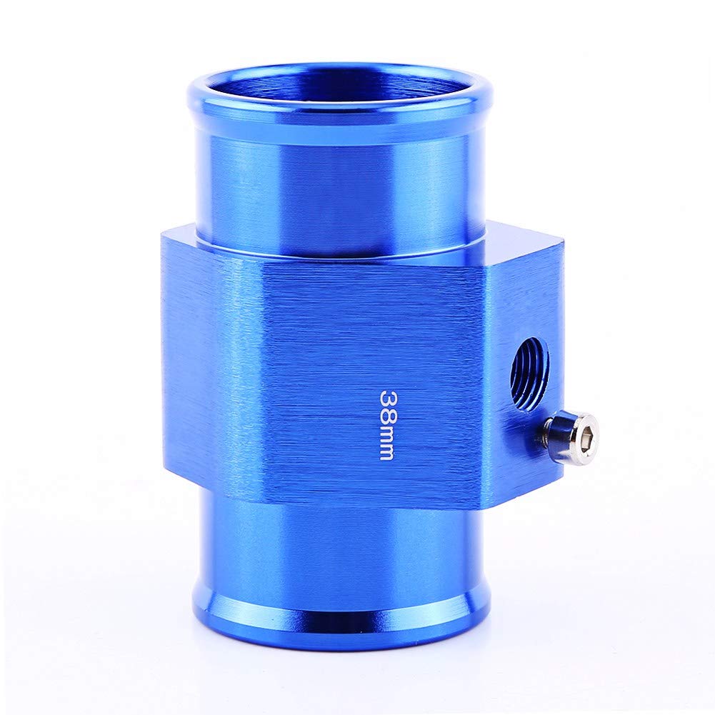 

Temperature Sensor Adapter, Water Temp Joint Universal Aluminum Car Water Temperature Joint Pipe Hose Sensor Gauge Adapter Blue, 26 28 30 32 34 38