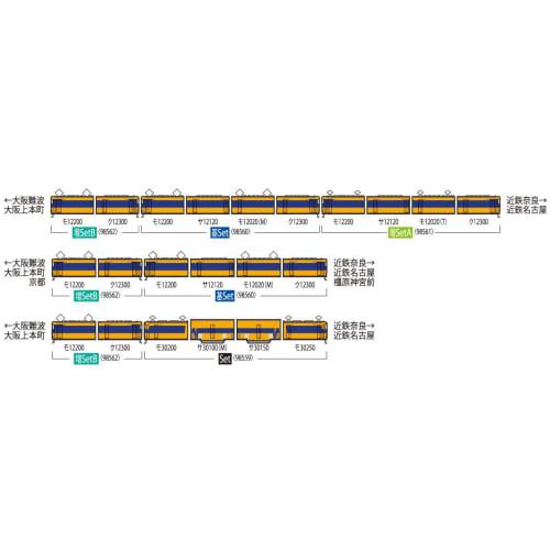 Tomytec TOMIX N Gauge Kintetsu Railway 12200 Series Add-on Set B 98562 Model Train