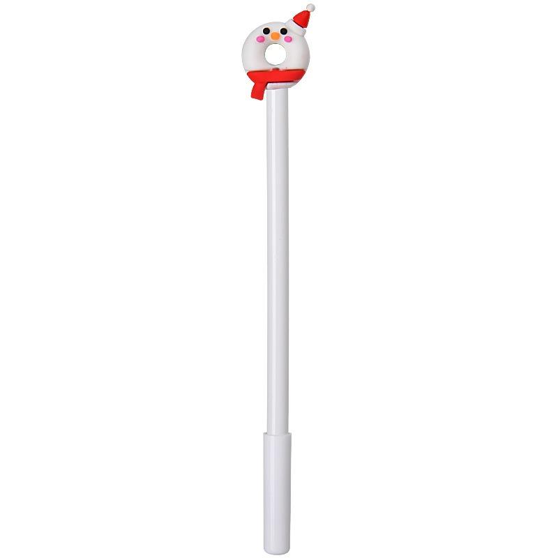 21Pcs Christmas Santa Topper Gel Pen Back to School Season Student Stationery, Cute Festive Christmas Themed Writing Pen, Decorative Novelty Office &