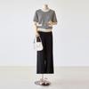 Customable Sasha Tweed Short Sleeve Knit T2508kn107c