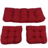3pcs Indoor Tufted   Chair Cushions 1 Lovest and 2 U Shape Cushions for Patio Furniture Outdoor St Cushions Set