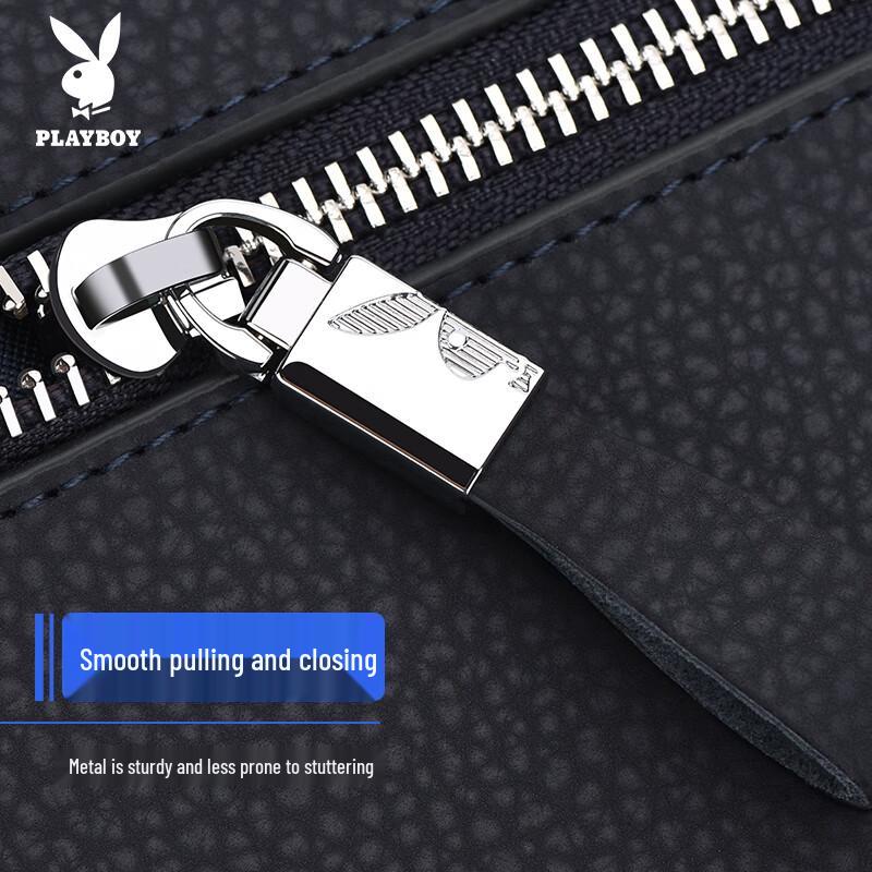 PLAYBOY Men's Leather Business Laptop Messenger Bag