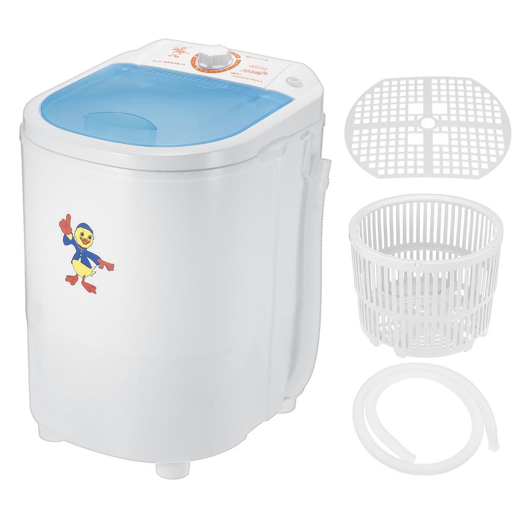 300W Mini Portable Clothes Washing Machine Capacity Small Washer Low Noise Automatic Single-Barrel Washer For Home/Dorm 4.5Kg