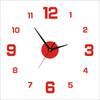 Creative Art DIY Wall Clock Decoration Wall Sticker Clock 3D Silent Acrylic Mirror Large Clock