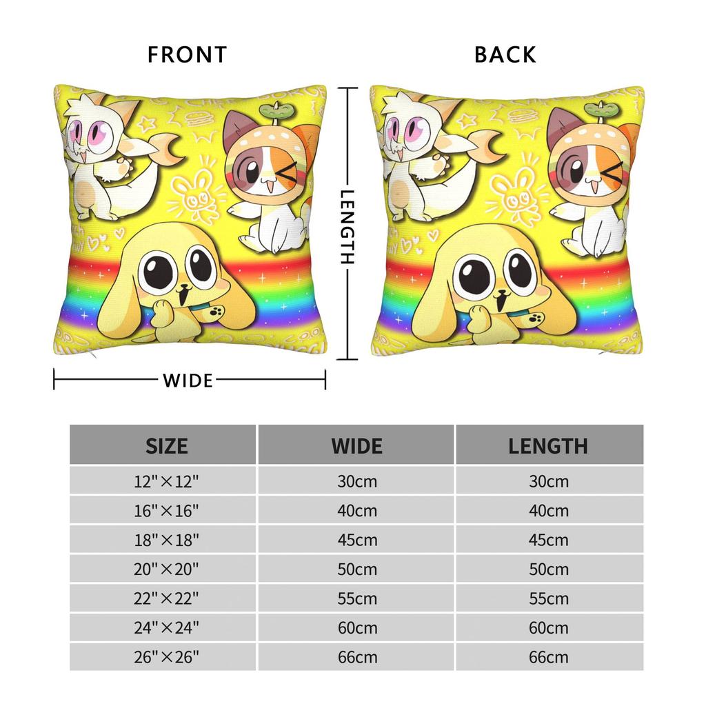 Chikn Nuggit Cartoon Anime Pillow Cover Kawaii Pillow Case For Living Room Sofa Soft Pillowcases Birthday Present