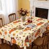 Thanksgiving Tablecloth Autumn Pumpkin Exquisite Polyester Printed Tablecloth OilProof And AntiFouling Holiday Decorative Table Cloth
